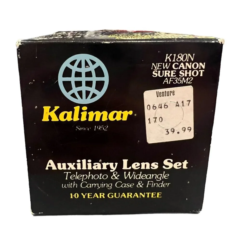 VTG Kalimar K180N New Cannon Sure Shot‎ Auxiliary Lens Set Telephoto & Wideangle